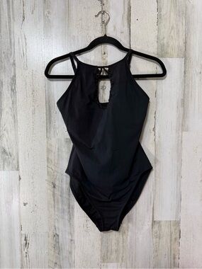 Bleu Rod Beattie Black High-Neck One-Piece Swimsuit